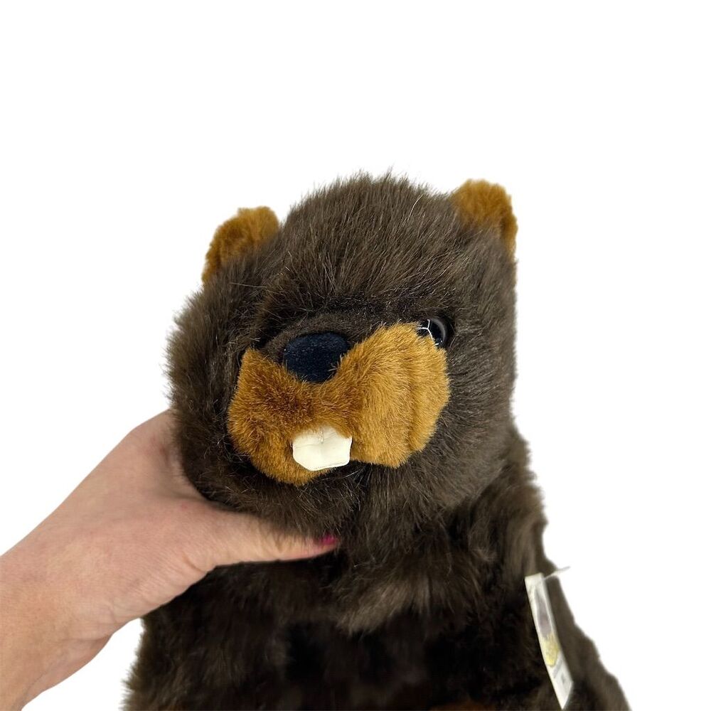 Vintage Ganz Loafurrs Bucky Beaver Plush Toy 1997 Medium 14"